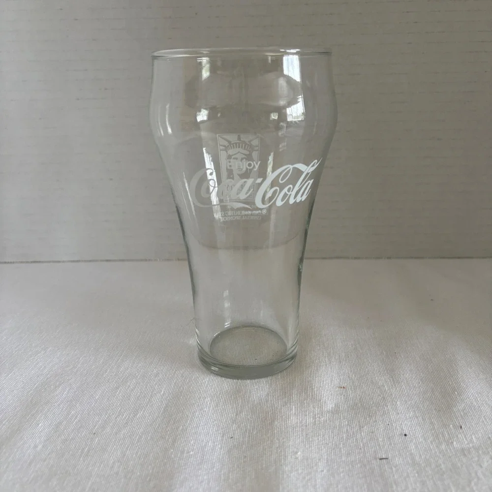 Vintage Coca-Cola Statue of Liberty Centennial Glass 1886-1986 Grand Union 6in‎